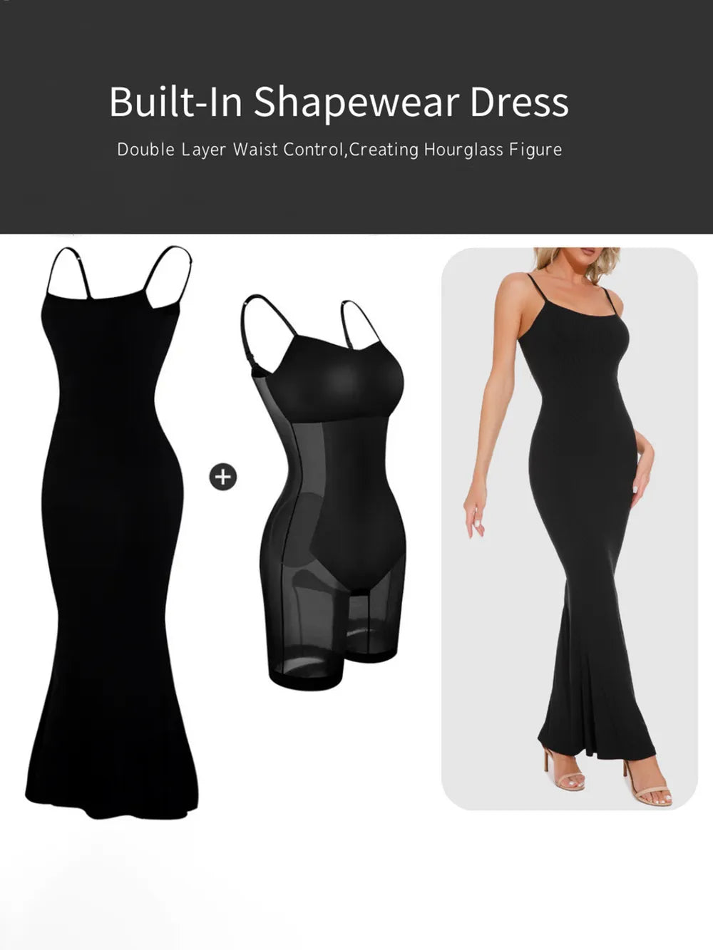 Built-in Shapewear Sleeveless Maxi Dress (7)