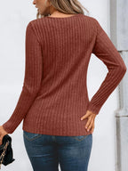 Ribbed Long Sleeve T-shirt (8)