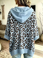 Drawstring Leopard Hooded Sweater (5)