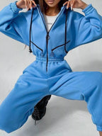Zip Front Dropped Shoulder Jumpsuit (3)