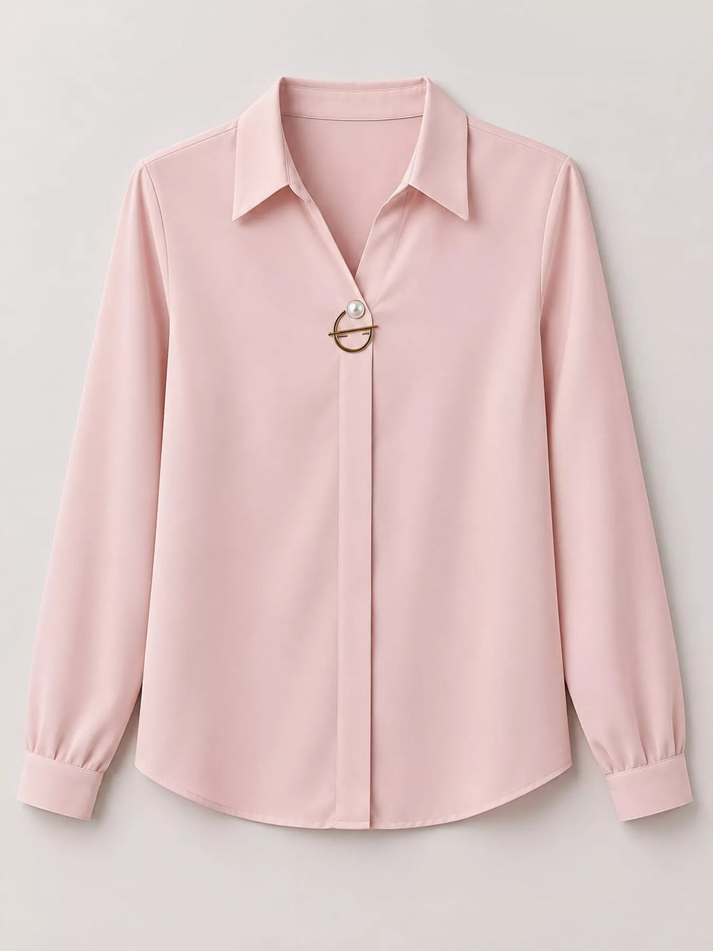 Long Sleeve Satin Blouse (37)