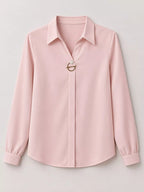 Long Sleeve Satin Blouse (37)