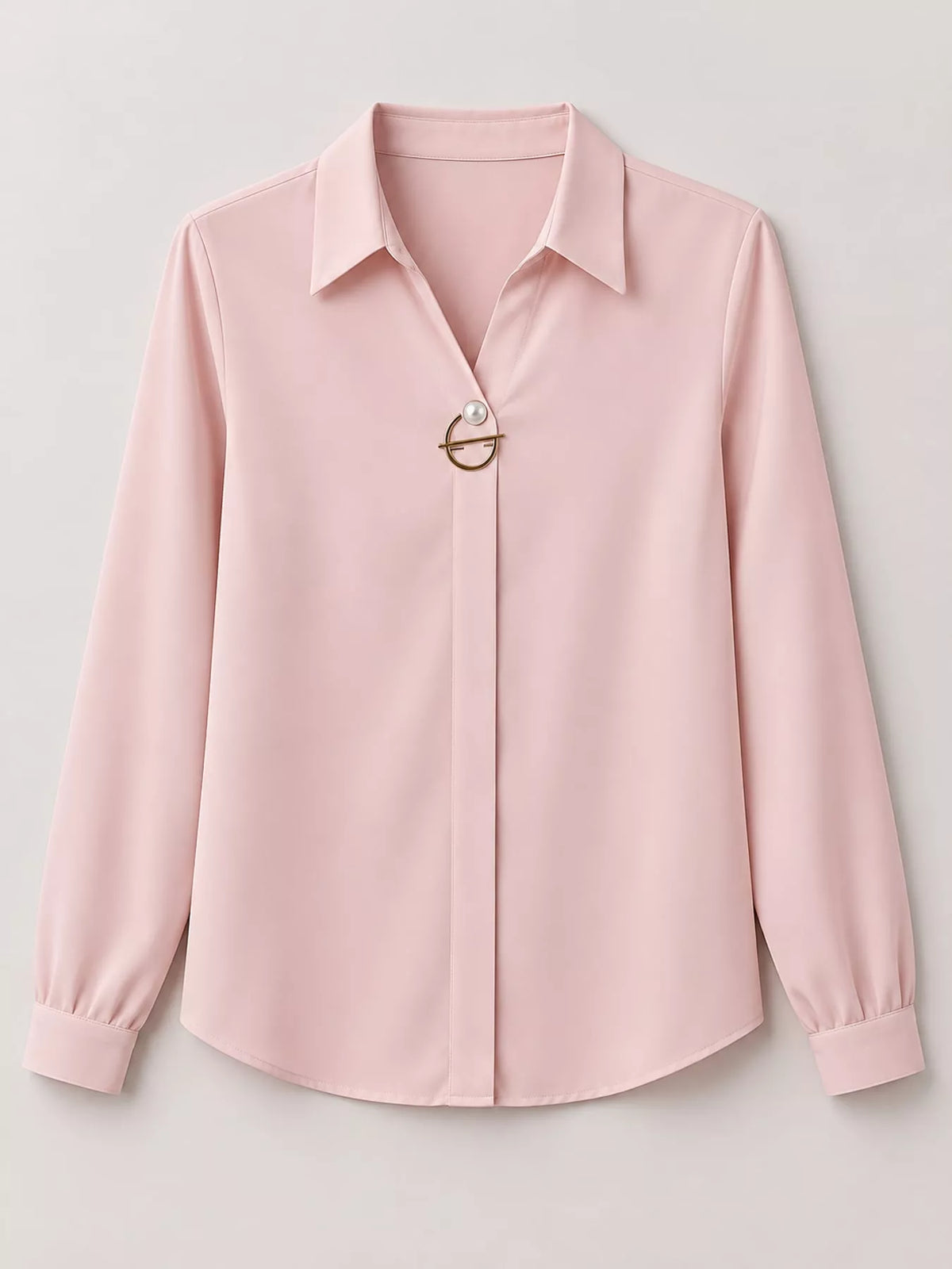 Long Sleeve Satin Blouse (37)