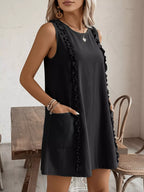 Frill Sleeveless Round Neck Dress (20)