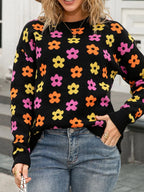 Floral Crew Neck Sweater (11)