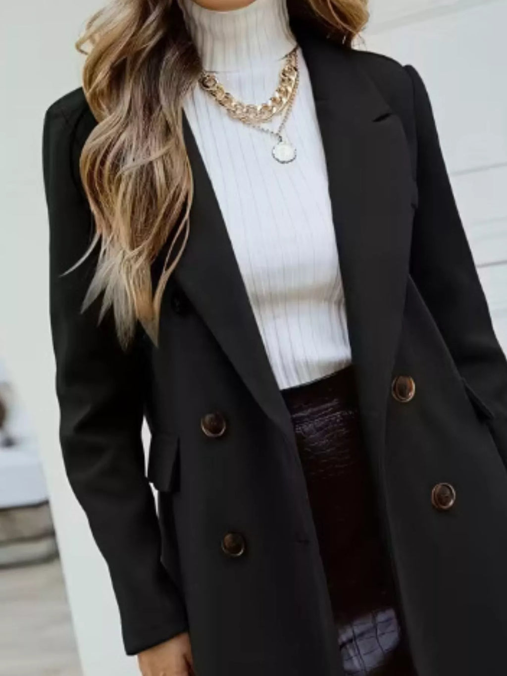 Double-breasted Longline Coat (2)