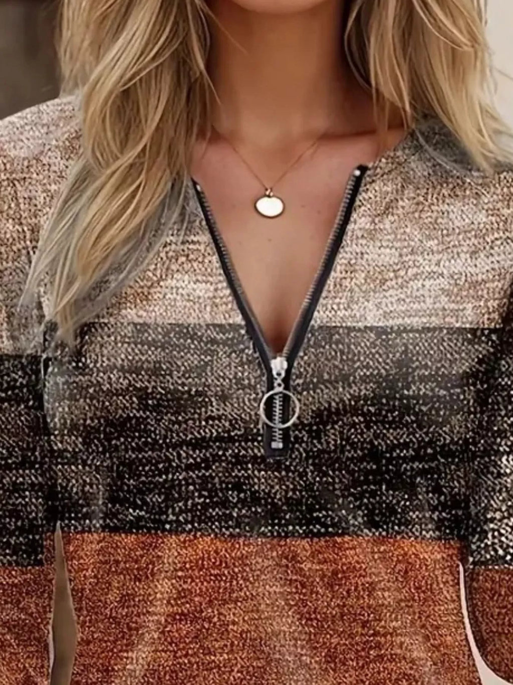 Quarter Zip Block Top (3)