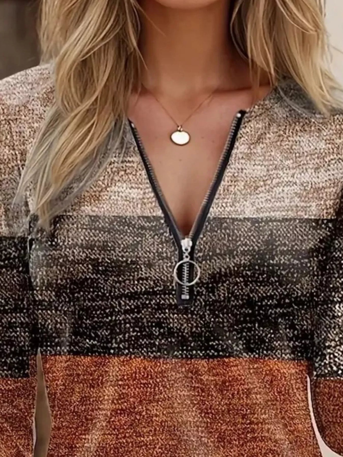 Quarter Zip Block Top (3)