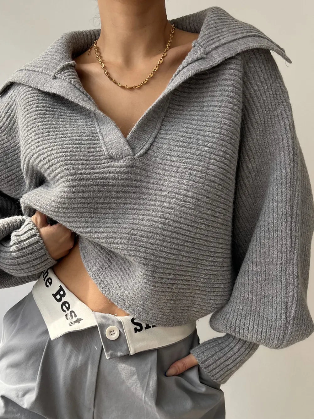 Johnny Collar Long Sleeve Sweater (22)