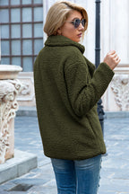 Full Size Lapel Collar Sherpa Coat (12)