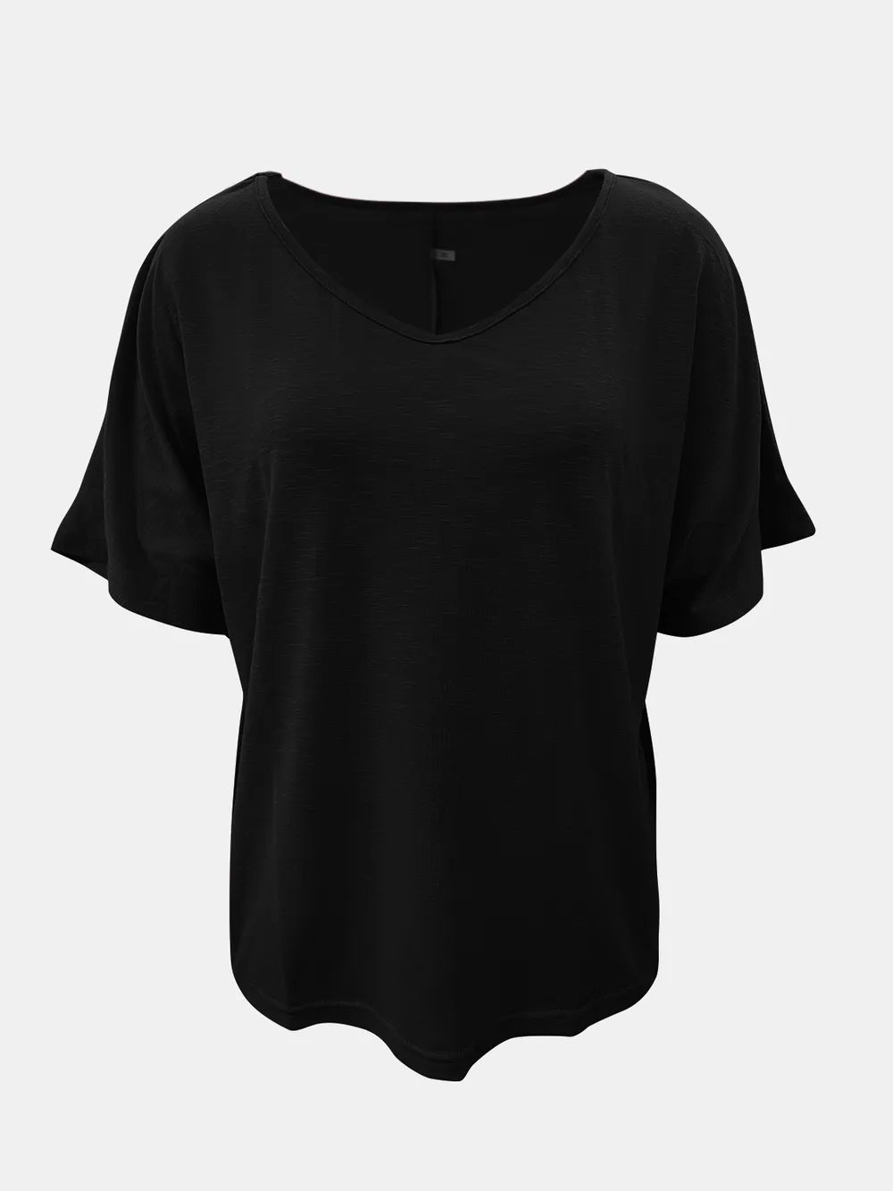 Full Size Scoop Neck Short Sleeve T-shirt (6)