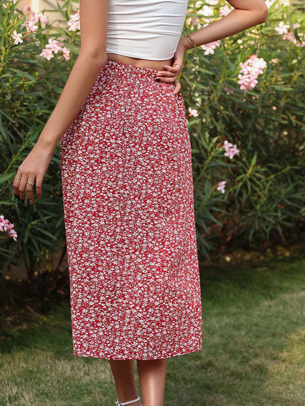 Floral Midi Ruffle Skirt photo 4
