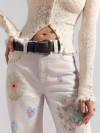Printed Wide Leg Jeans (4)