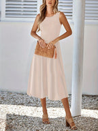 Sleeveless A-line Midi Dress (19)