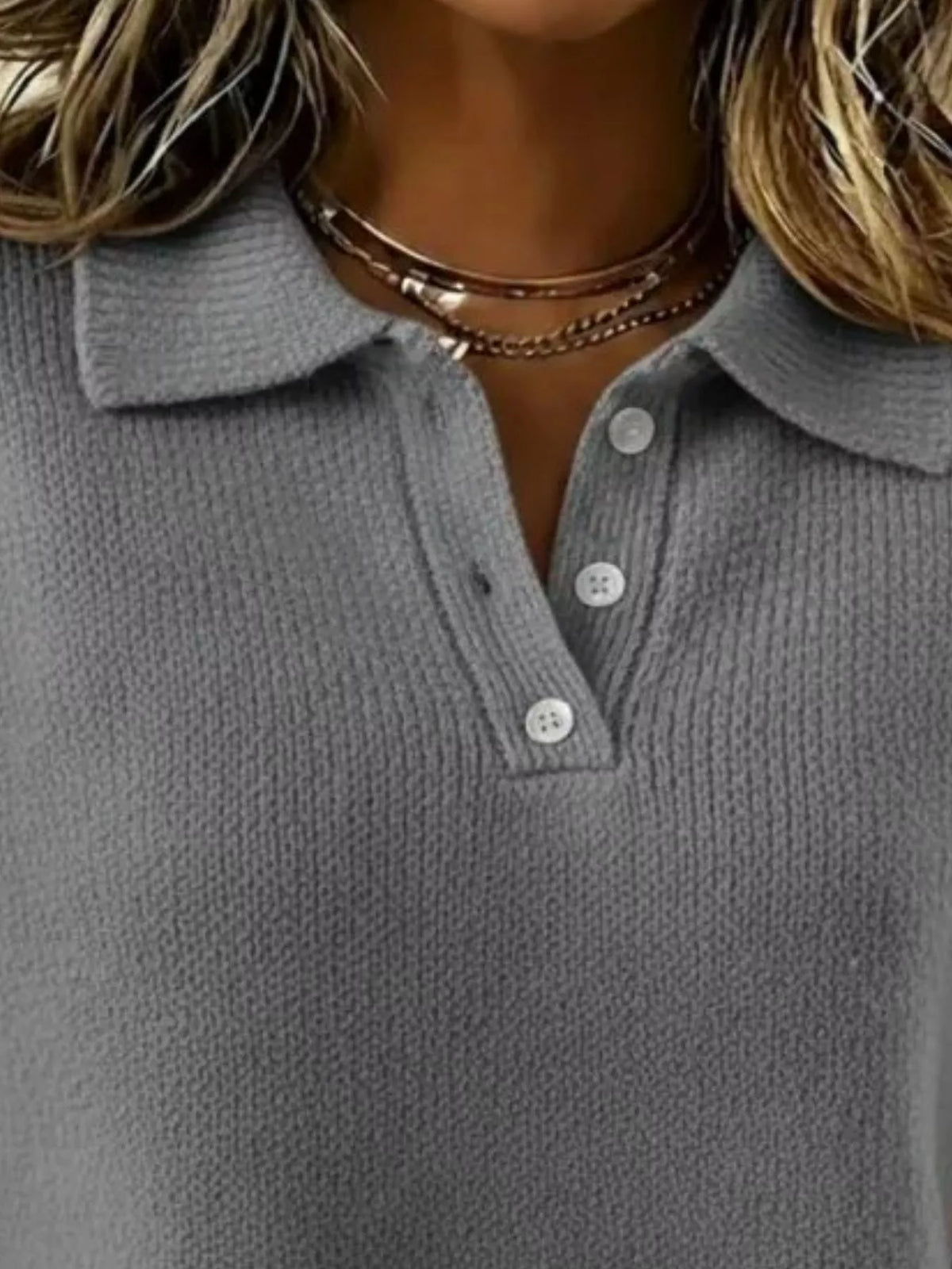 Full Size Button Detail Drop Shoulder Sweater Plus (14)