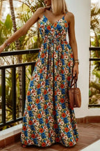 Printed Spaghetti Strap Maxi Dress (15)