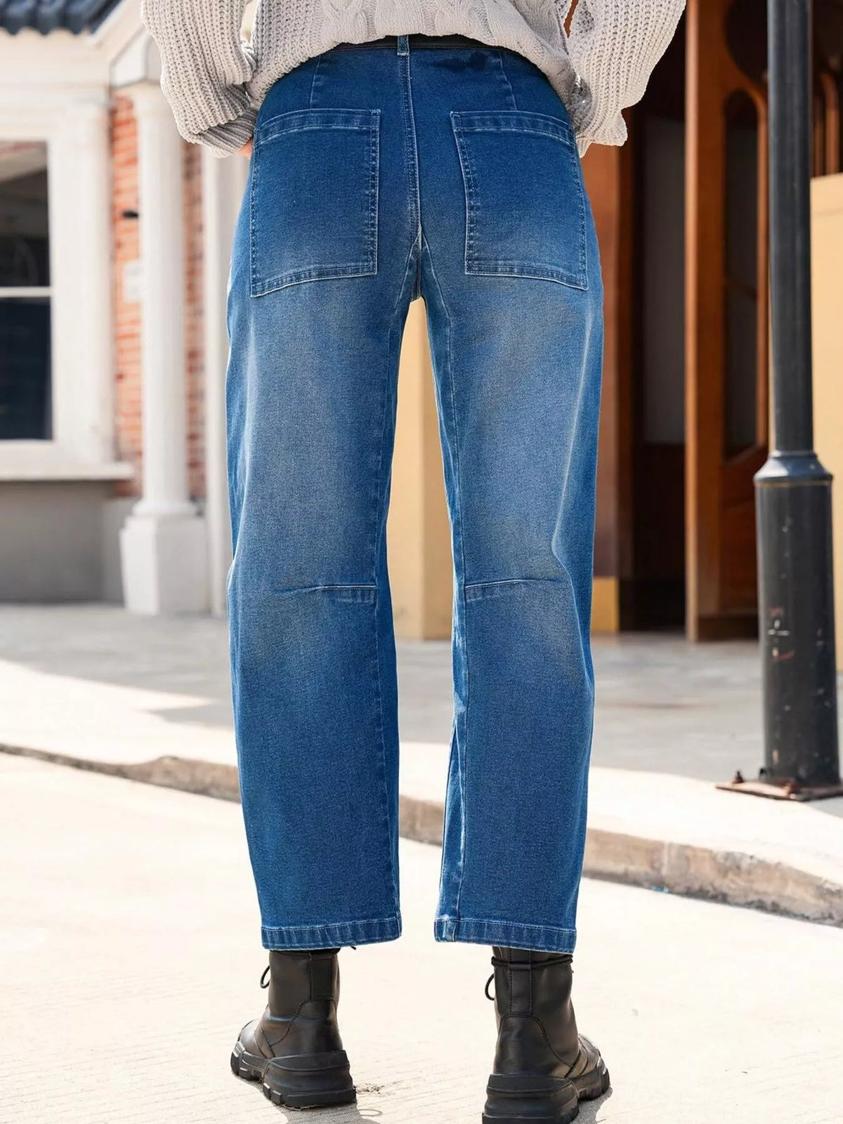 Wide-leg Jeans Patch Pockets (8)