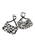 Leopard Pattern Plush Bag Diagonal Chain Shoulder