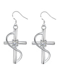 New Popular Elongated Cross Earrings