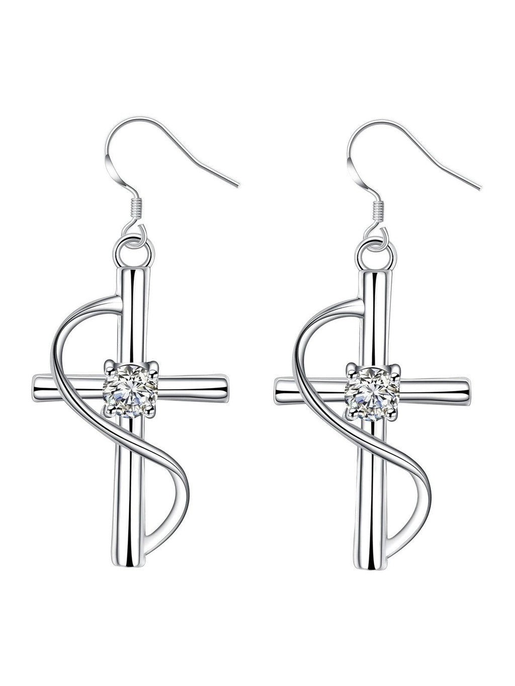 New Popular Elongated Cross Earrings