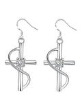 New Popular Elongated Cross Earrings
