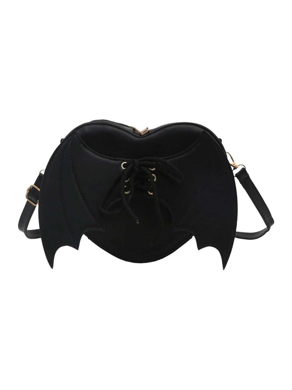 Heart Shape Bag Strap Bat Wings One Shoulder Crossbody