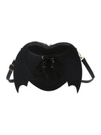 Heart Shape Bag Strap Bat Wings One Shoulder Crossbody