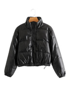 Faux Leather Cotton Jacket photo 2