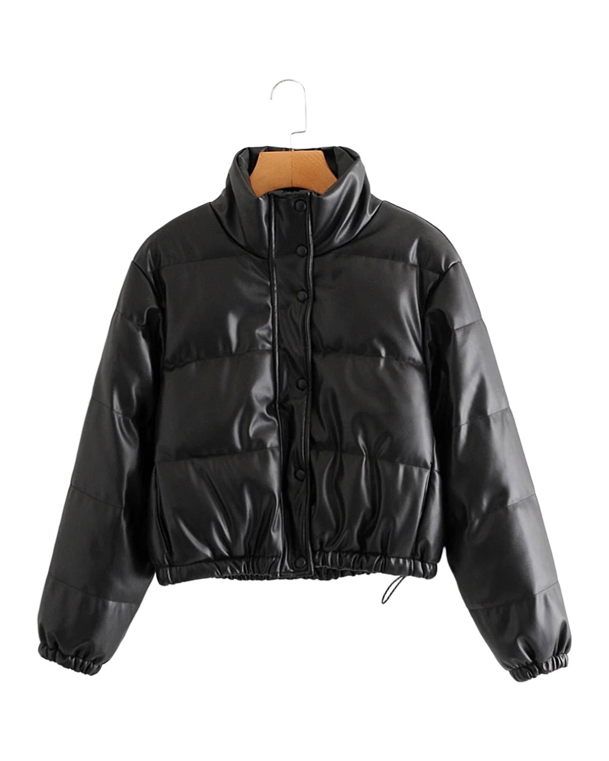 Faux Leather Cotton Jacket photo 2