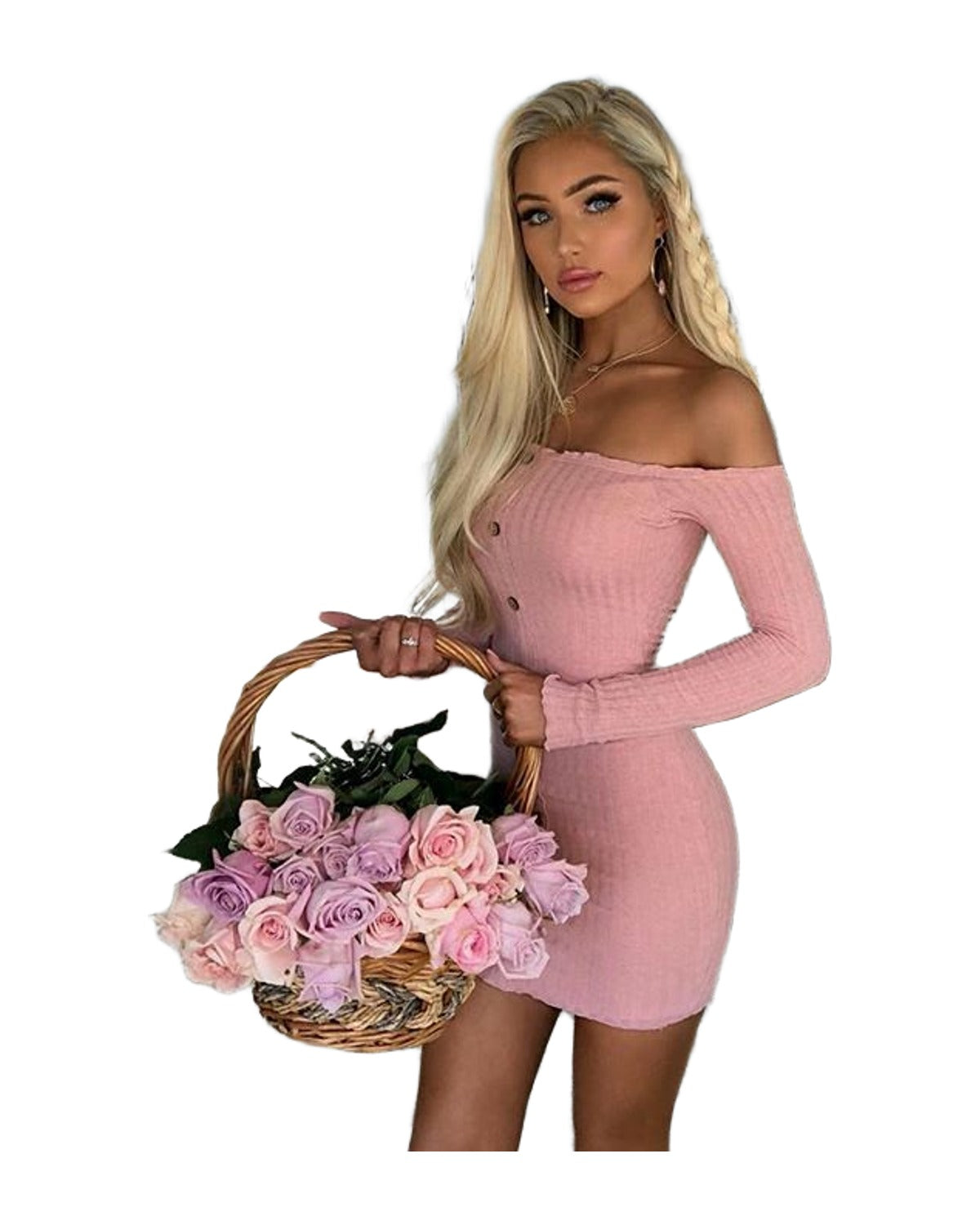 One-shoulder Bag Hip Dress photo 6