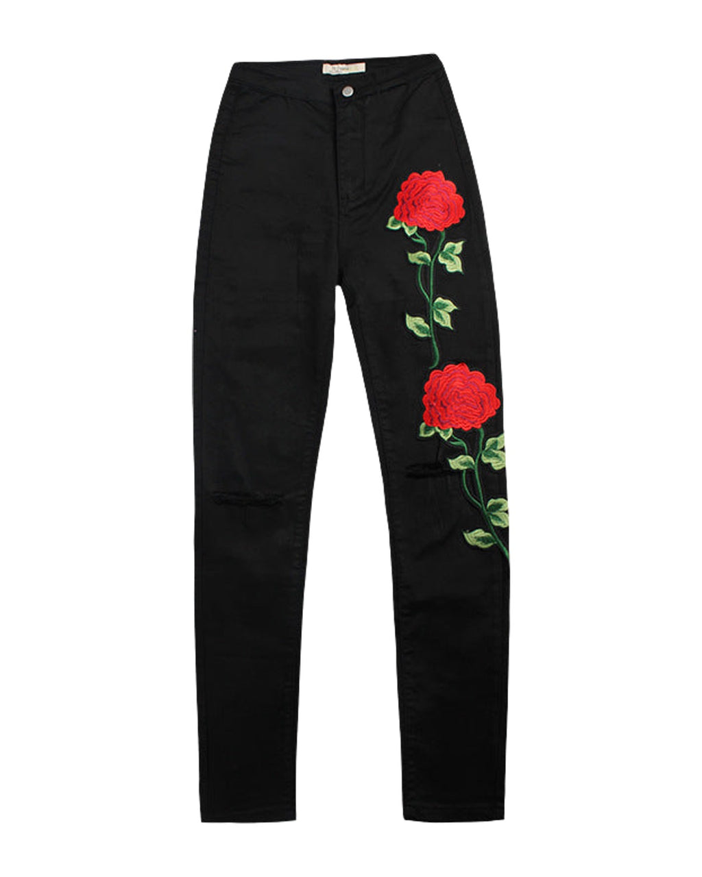 3d Embroidery Skinny Jeans photo 2