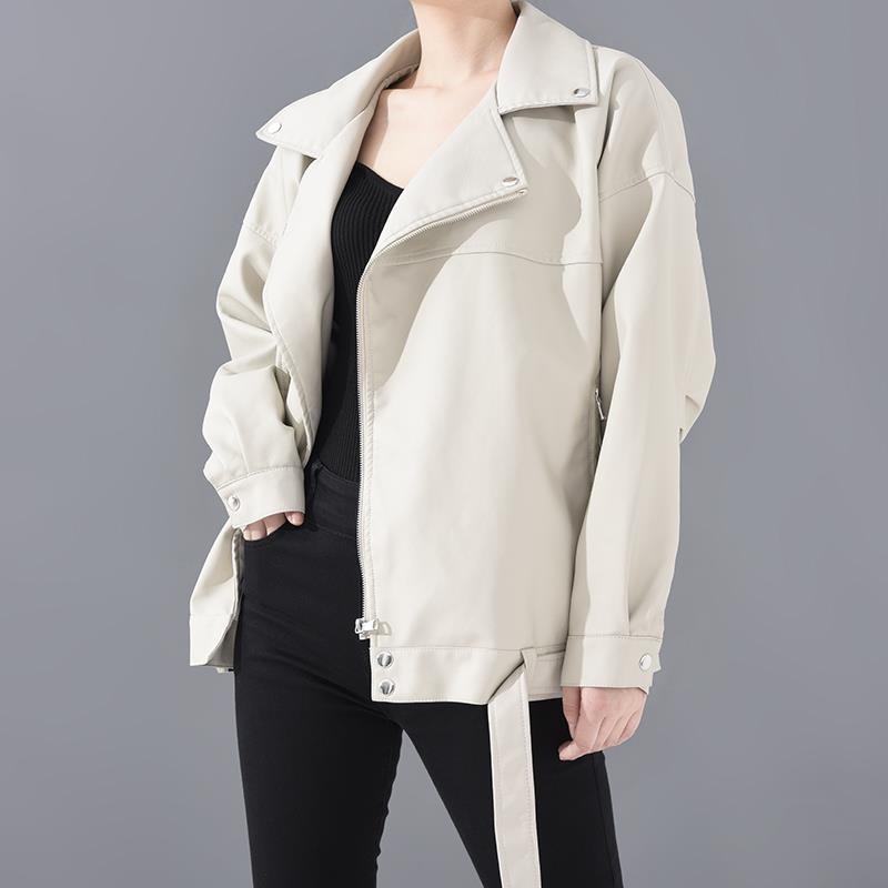 Faux Leather Motorcycle Jacket
