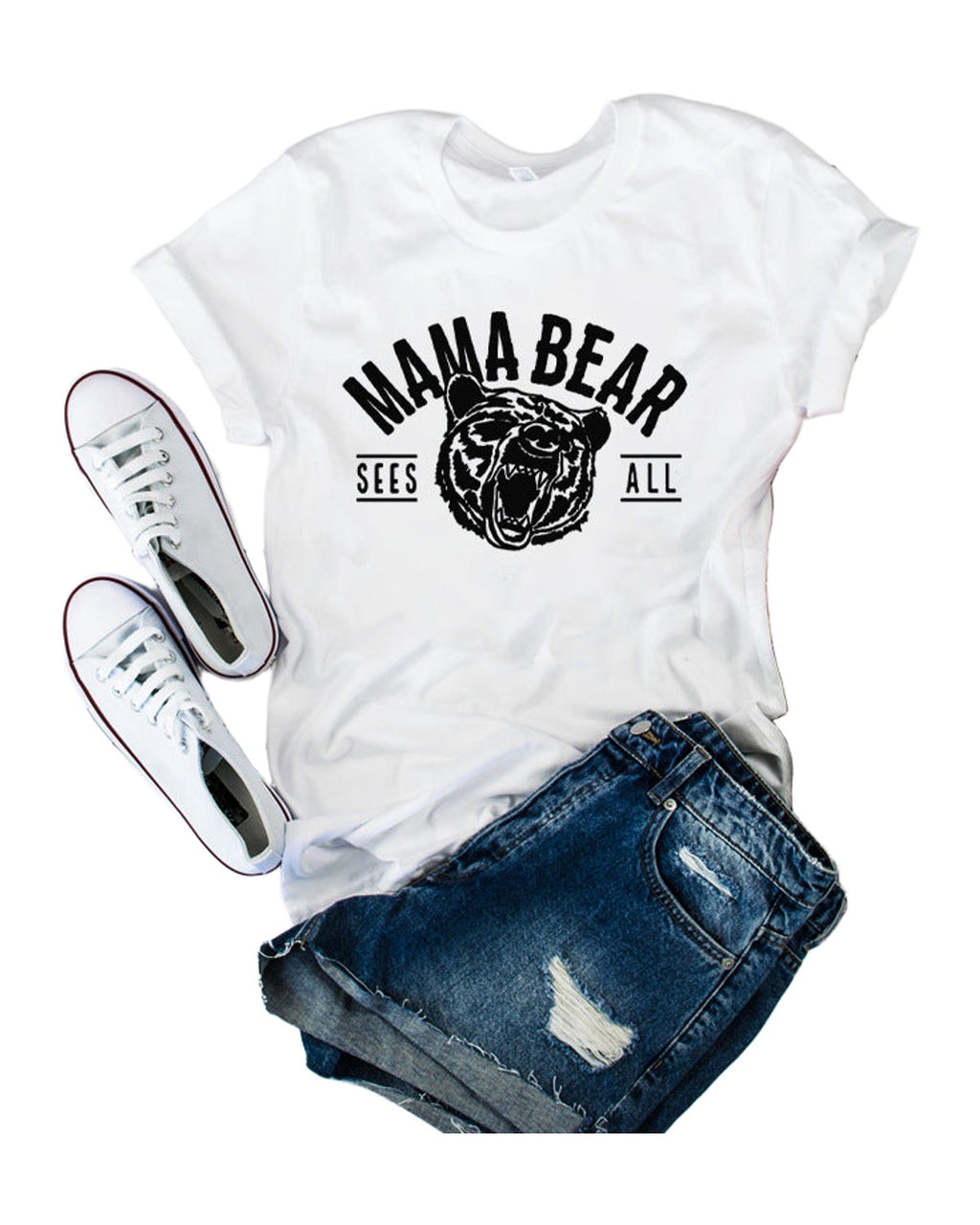 Mama Mom Letter Print T-shirt Short Sleeve Top photo 5