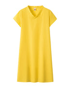 Print Short-sleeved V-neck Mid-length Dress photo 10