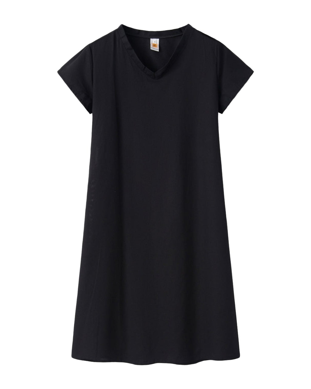 Print Short-sleeved V-neck Mid-length Dress photo 2