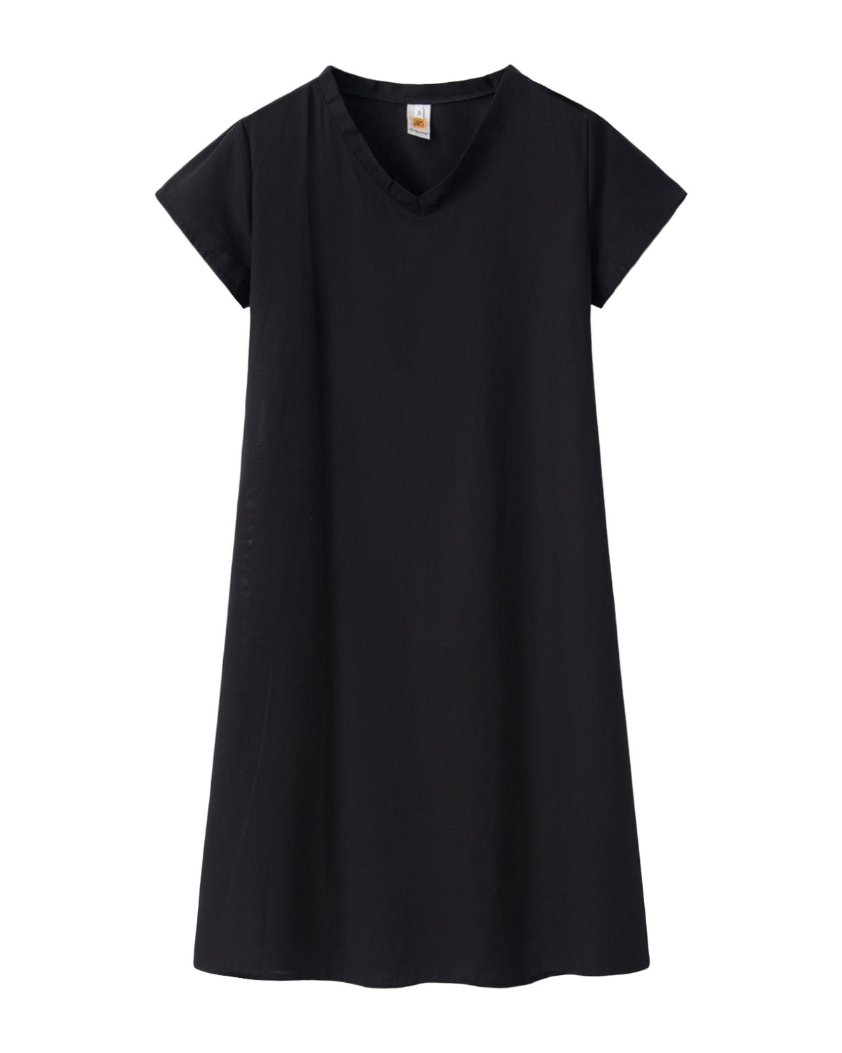 Print Short-sleeved V-neck Mid-length Dress photo 2
