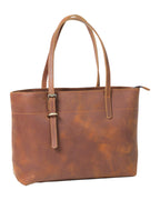 Simple First Layer Cowhide Tote Bag Retro Shoulder photo 5