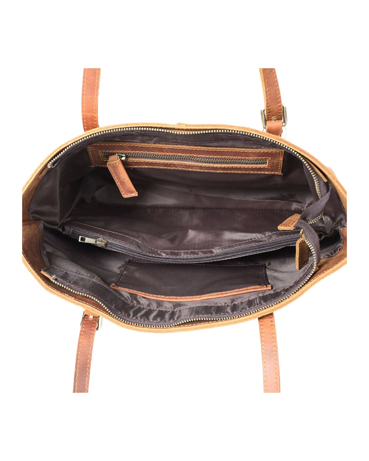 Simple First Layer Cowhide Tote Bag Retro Shoulder photo 6