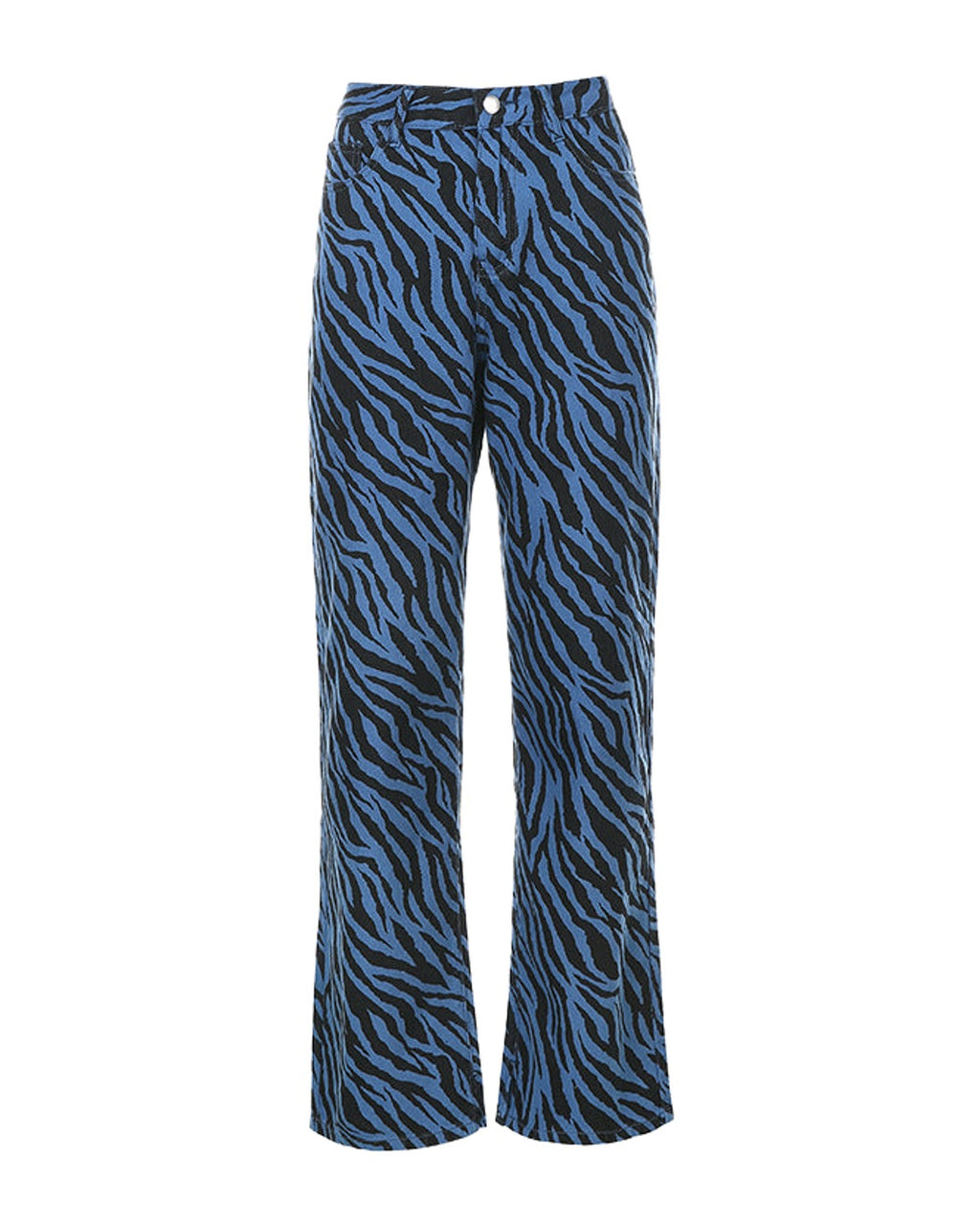 Zebra Print High-rise Jeans photo 3