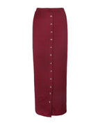 Half-length Skirt Muslim Button Pencil photo 8
