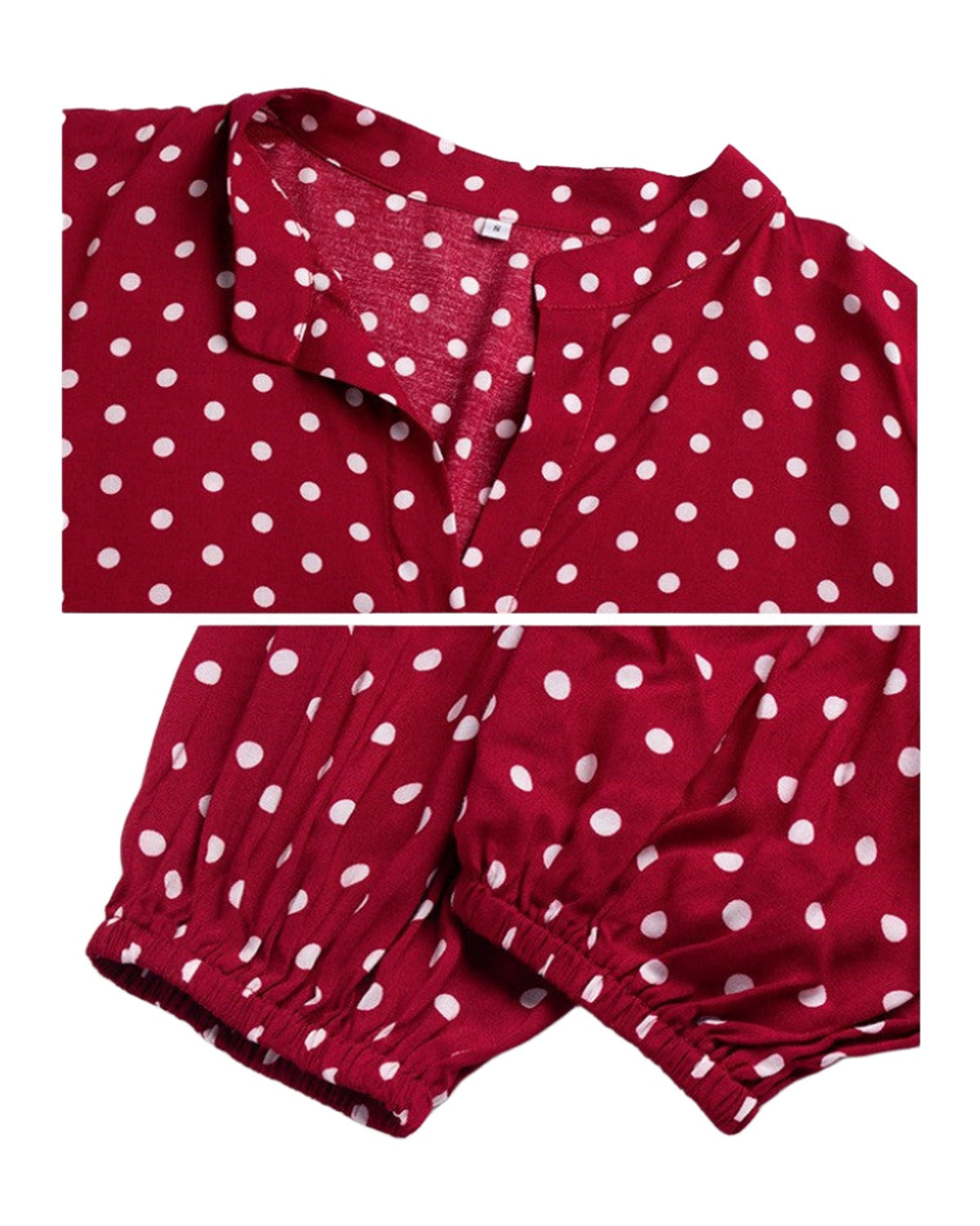 Autumn Long Sleeve Polka Dot Dress photo 5