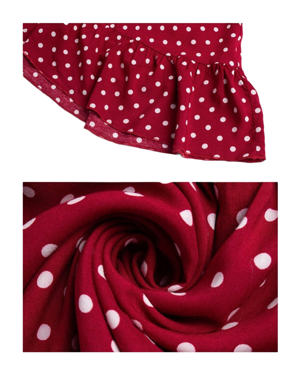Autumn Long Sleeve Polka Dot Dress photo 7