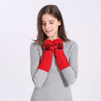 Twisted Wool Knit Gloves