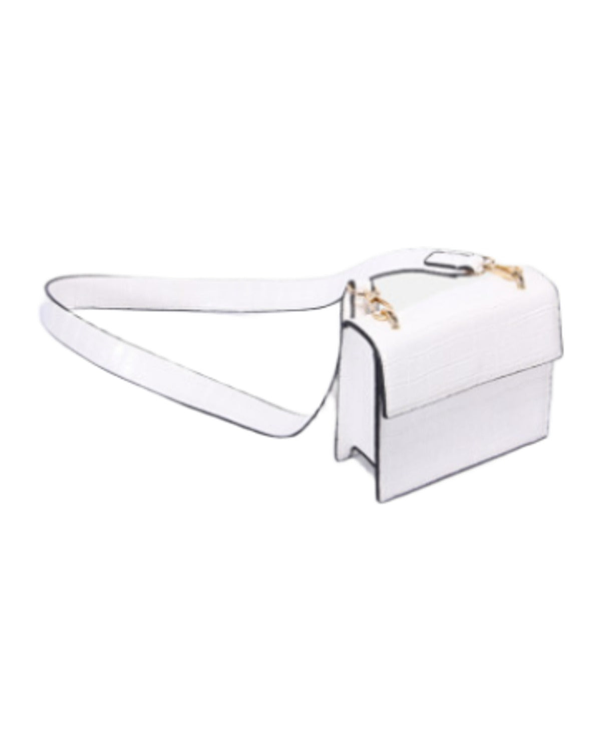 Wide Shoulder Strap Small Square Bag photo 3