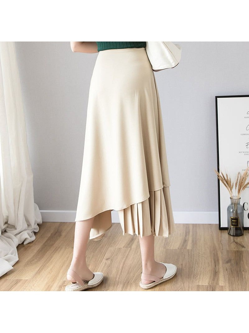 Hepburn High Waist Large Swing Umbrella Skirt