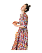 Cotton Printed Floral Dress Summer photo 1