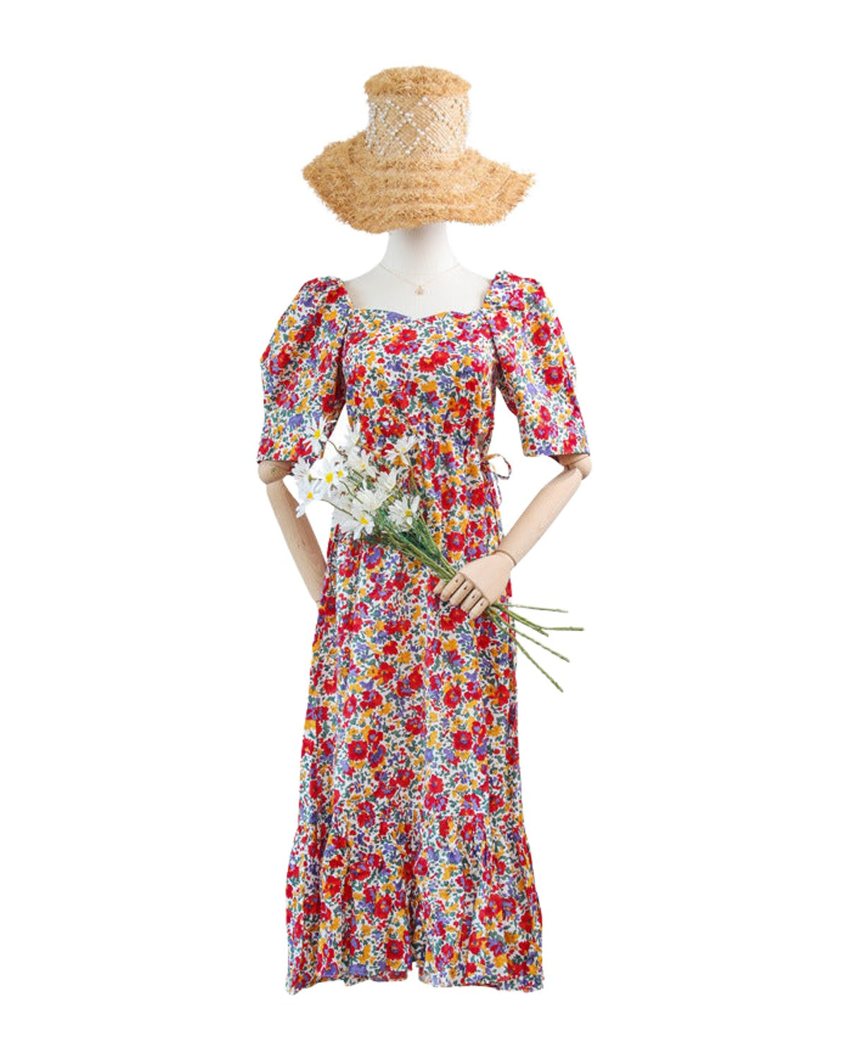 Cotton Printed Floral Dress Summer photo 5
