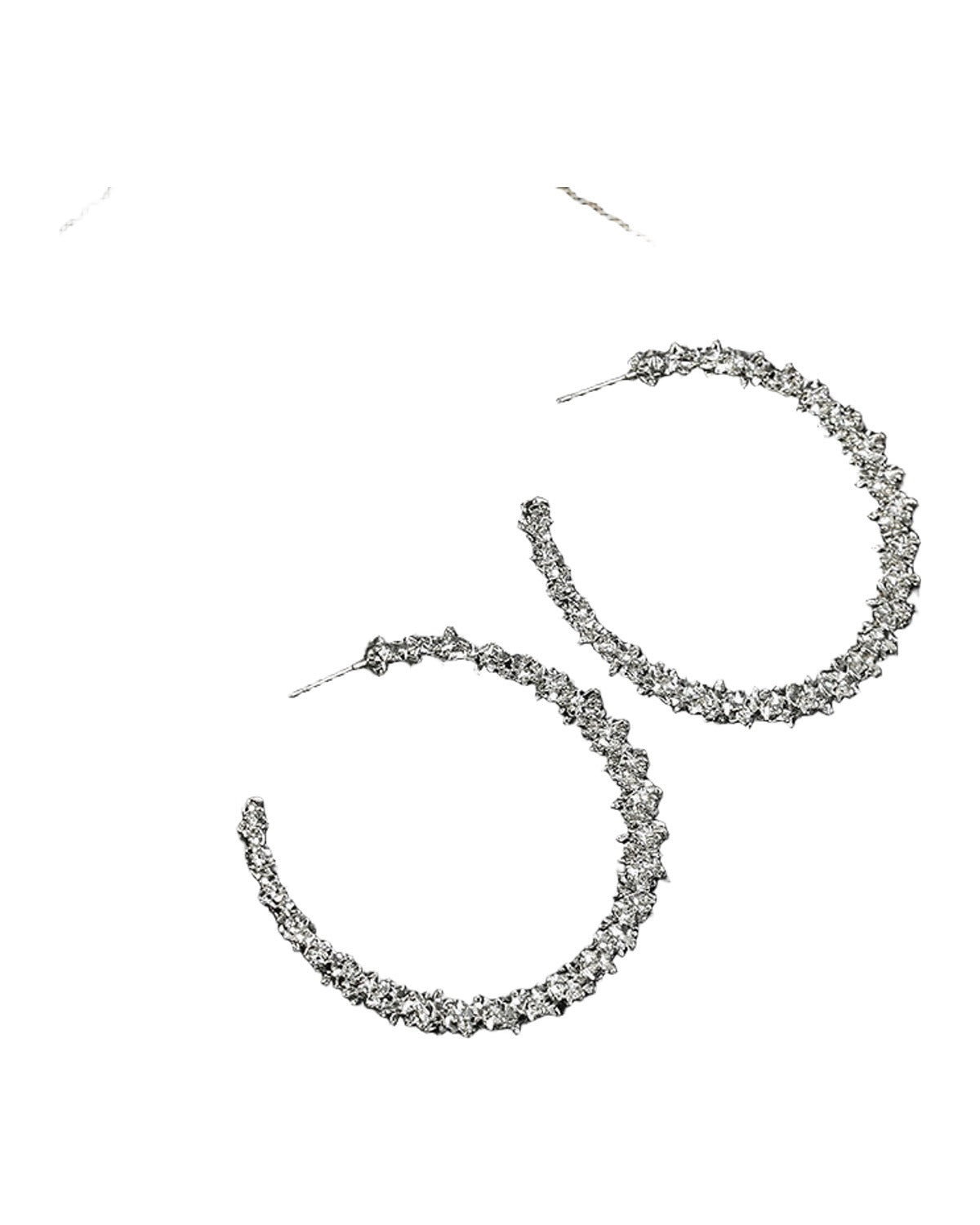 Street Exaggerated Geometric Diamond Earrings photo 8