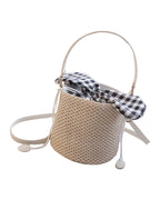 Wild Ins One-shoulder Bucket Bag Simple Woven Handbag photo 1