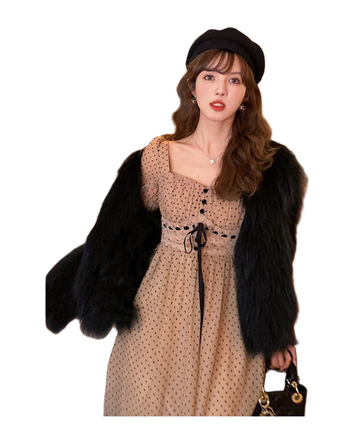 Polka Dot Mesh Dress photo 5